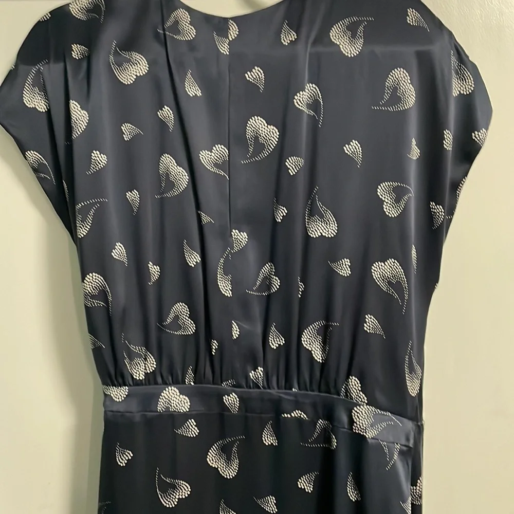 Heart Joie Silk Wrap Dress - L - Picture 6 of 6